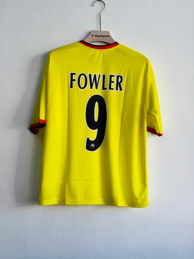 LIVERPOOL 1997-98 AWAY KIT OWEN FIVESLEEVE