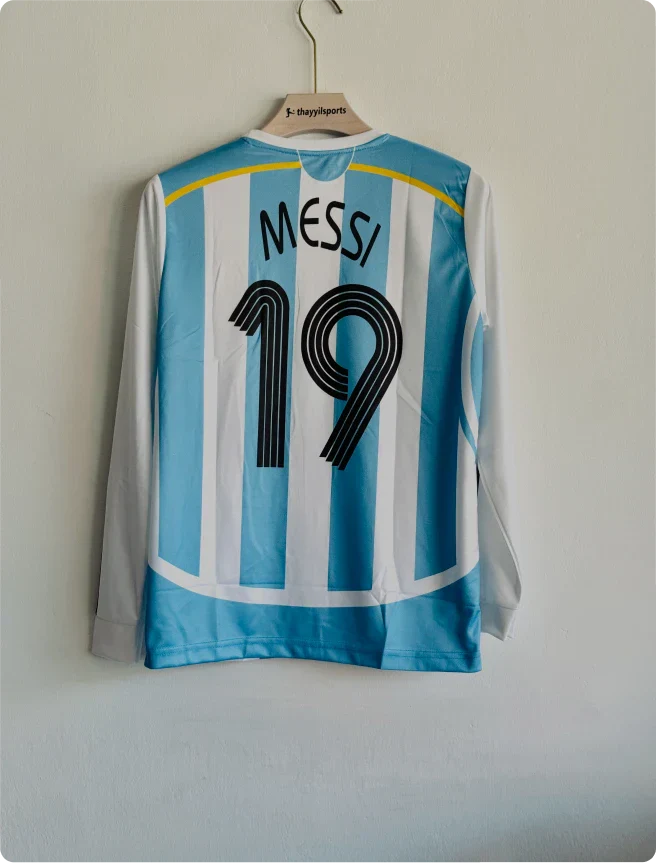 ARGENTINA 2006-07 HOME KIT MESSI FULLSLEEVE PRINTED