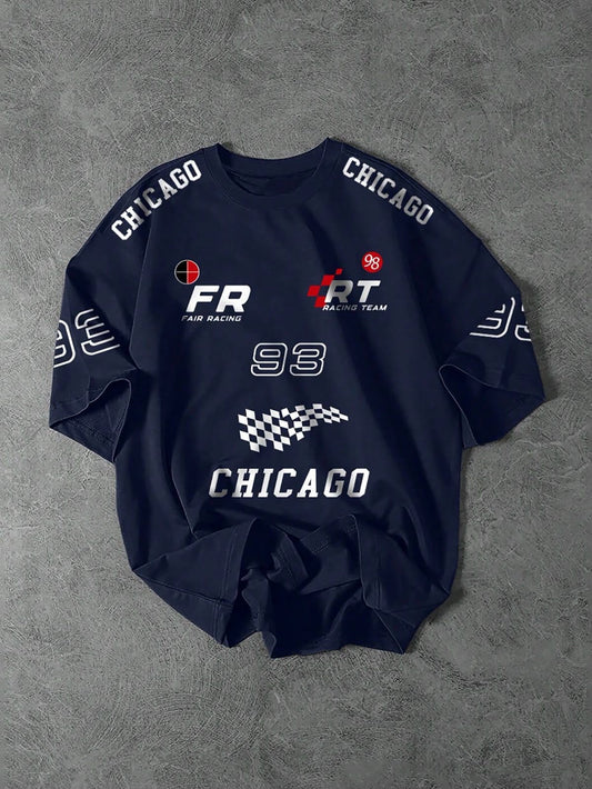 Premium navy Chicago shirt