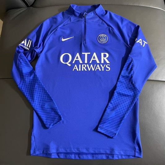 Blue Paris Football Zipper