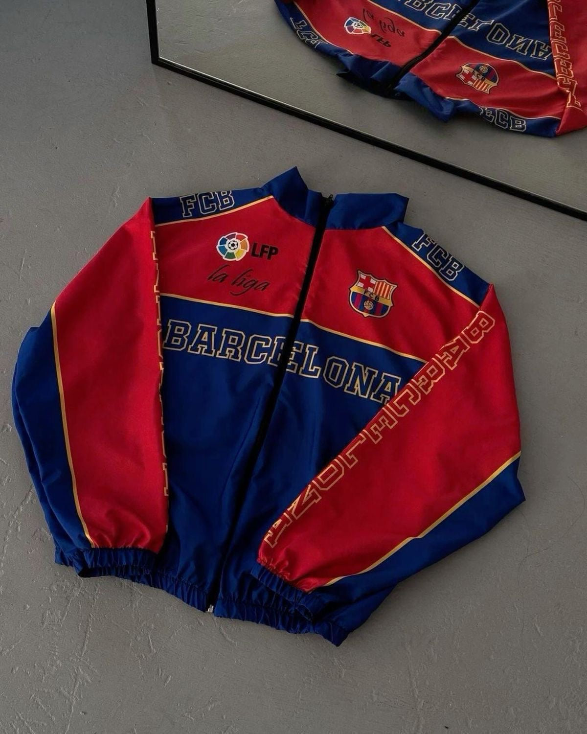 Fc barca latest design Zipper Fleece