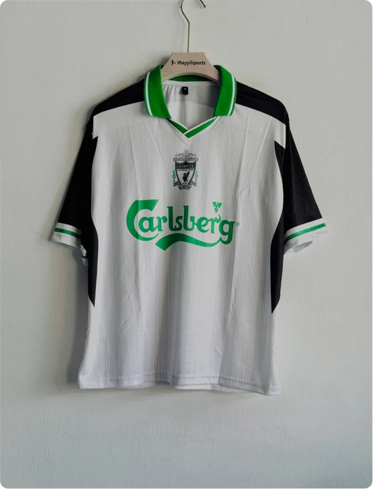 LIVERPOOL TORRES GREEN AND WHITE FIVESLEEVE POLO