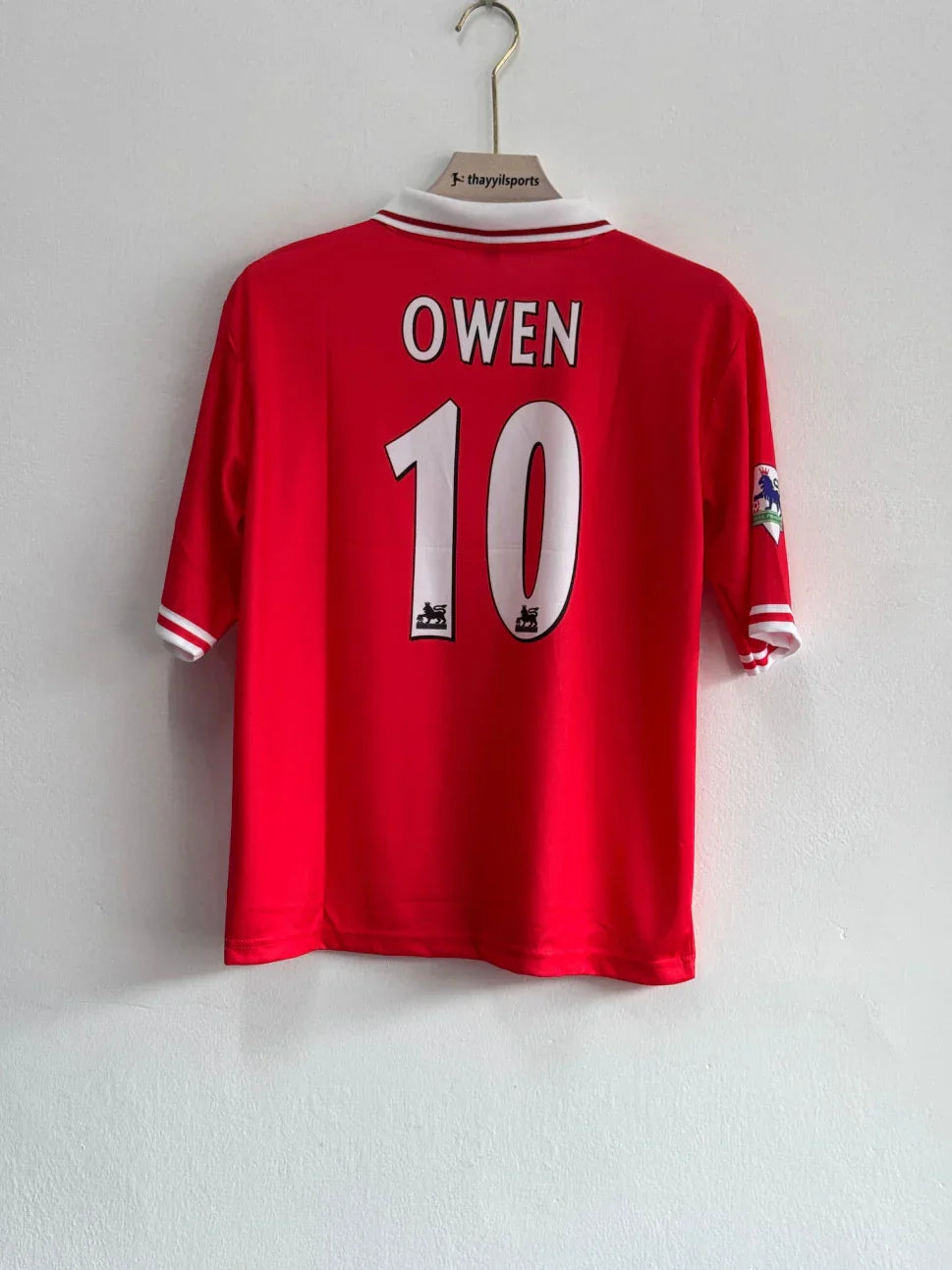 LIVERPOOL 1996-97 HOME KIT OWEN FIVESLEEVE POLO
