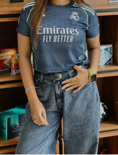 CROP TOP REAL MADRID 25-26 AWAY KIT BELINGHAM