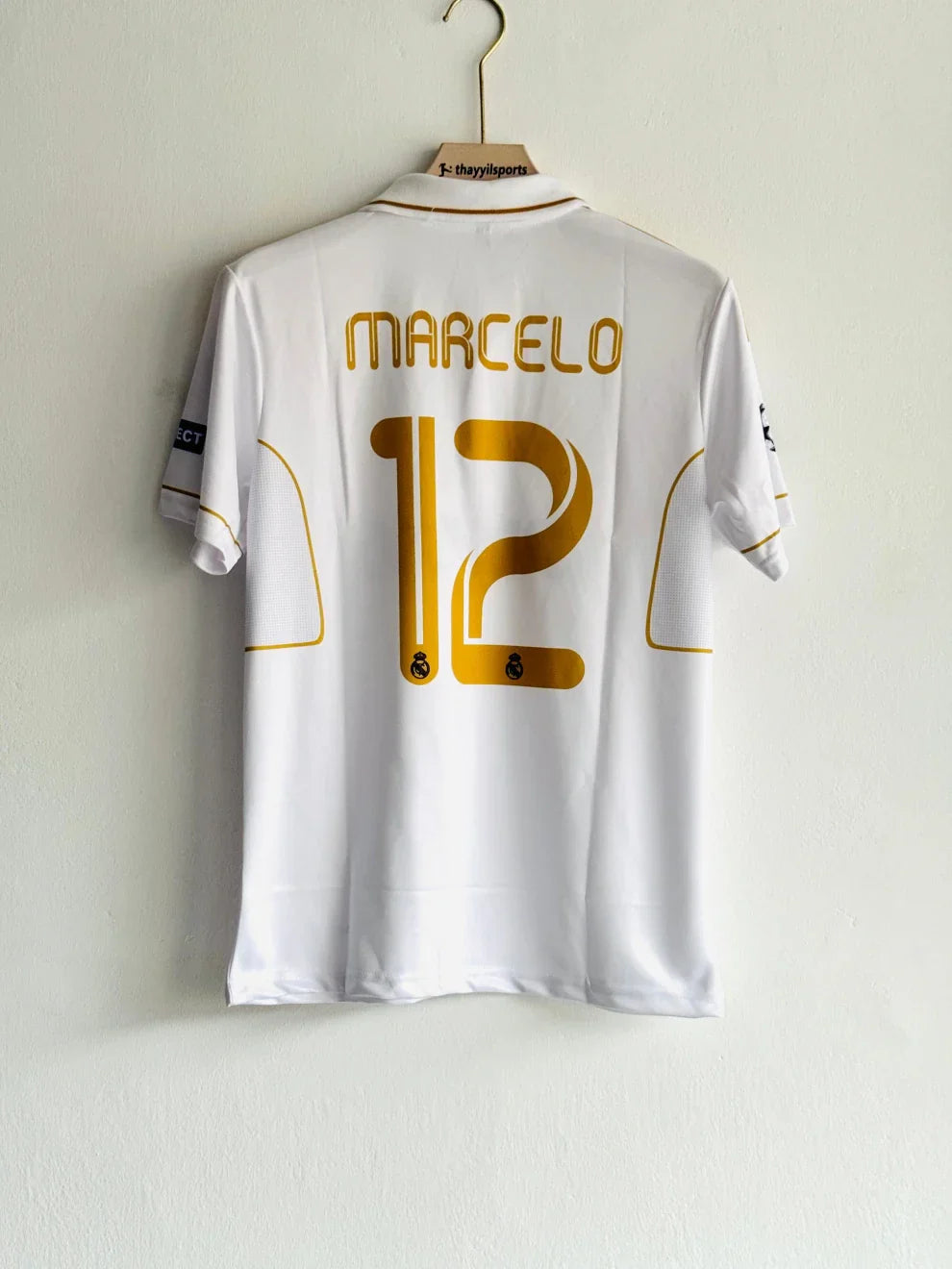 REAL MADRID 2011-12 HOME KIT MARCELO POLO PRINTED