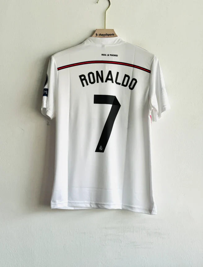 REAL MADRID 2014-15 HOME KIT RONALDO POLO PRINTED