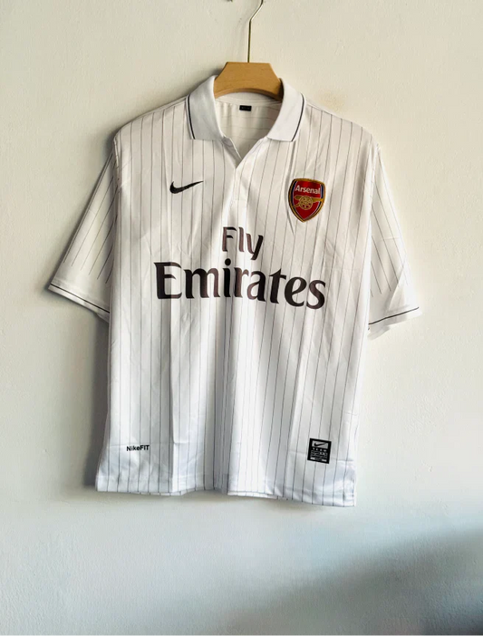ARSANEL 2009-10 AWAY KIT FABREGAS FIVESLEEVE POLO PREMIUM