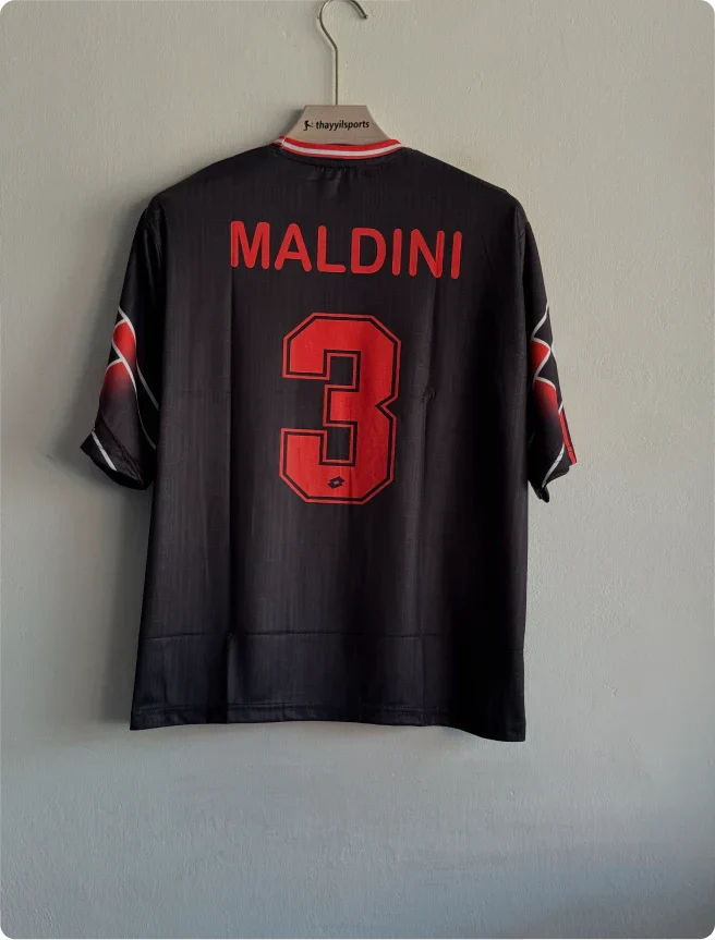 ACMILAN 97-98 THIRD KIT MALDINI FIVESLEEVE