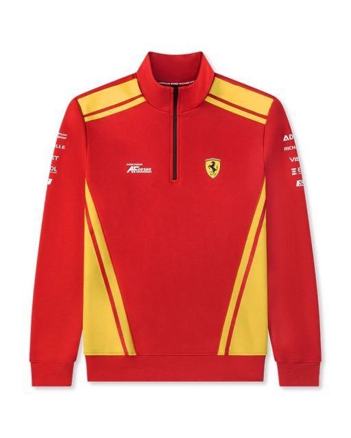 Ferrari Hypecar Le Mans 2024 Men's Zip Sweatshirt