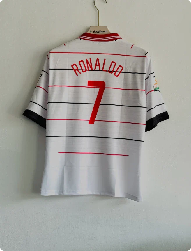 MANCHESTER UNITED 2003-04 THIRD KIT RONALDO FIVESLEEVE POLO