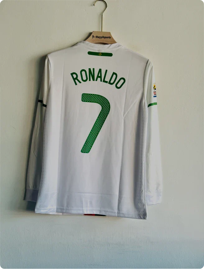 PORTUGAL 2010 AWAY KIT RONALDO FULLSLEEVE PRINTED PREMIUM