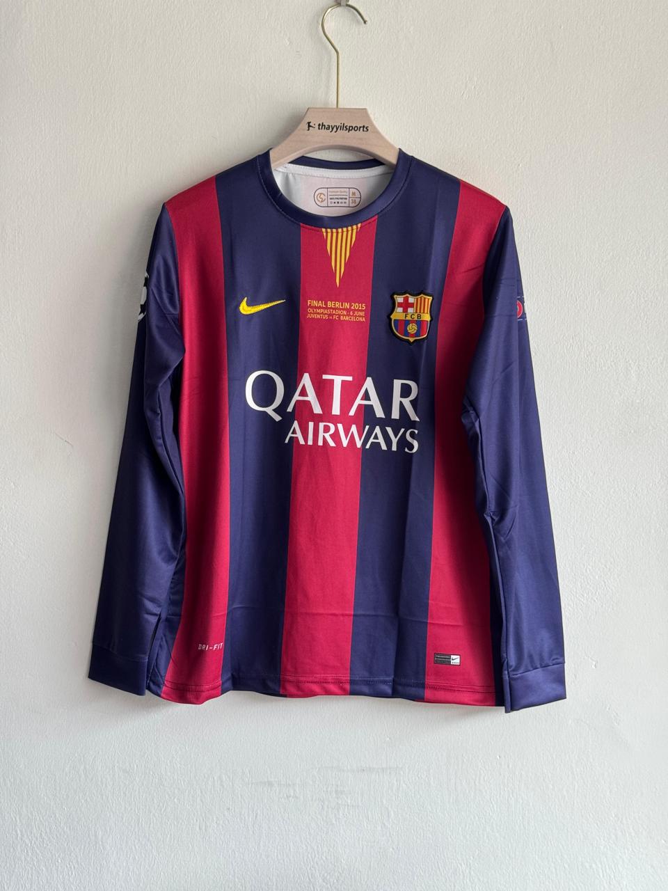 Nike FC Barcelona 2014-15 Long Sleeves Home Printed Jersey