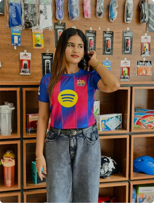 CROP TOP BARCELONA 25-26 HOME YAMAL