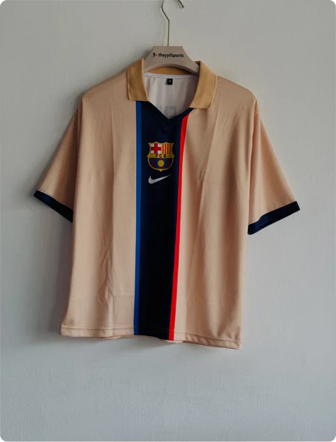 BARCELONA 2001-02 AWAY KIT LUIS ENRIQUE FIVESLEEVE POLO