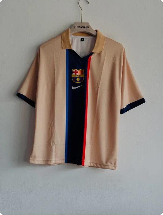 BARCELONA 2001-02 AWAY KIT LUIS ENRIQUE FIVESLEEVE POLO