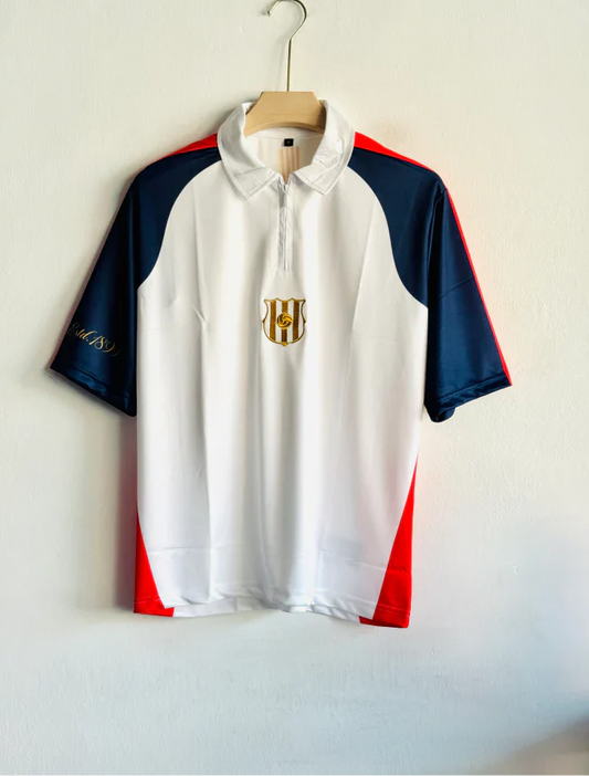 BARCELONA VINTAGE KIT FIVESLEEVE POLO PRINTED WITH ZIP PREMIUM