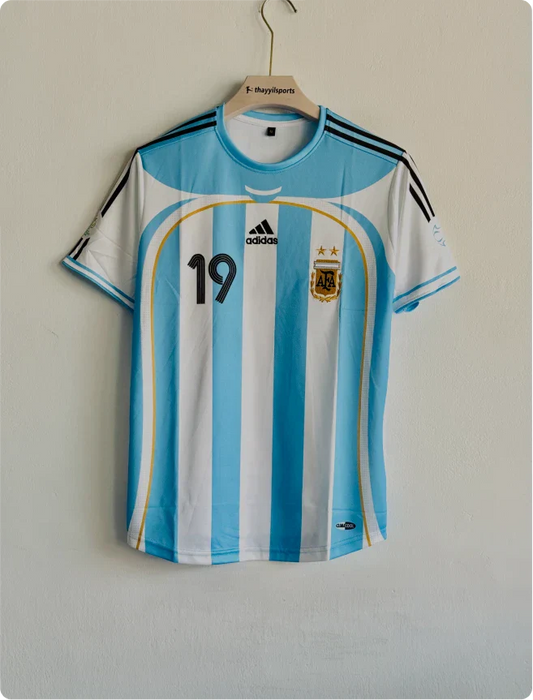 ARGENTINA 2006 HOME KIT MESSI PRINTED PREMIUM